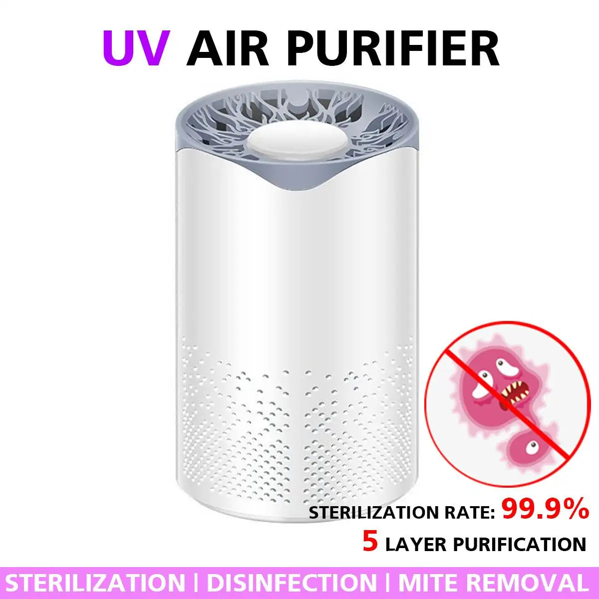 Antiviral UV Air Purifying Filter